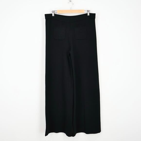 J.Crew Sailor Sweater Wide Leg Trouser Patch Pocket Pant Black Size XL Tall NWT - Picture 2 of 8